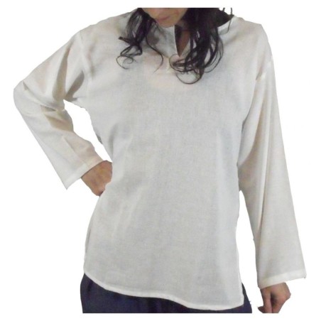 camisa algodon blanco (mujer)
