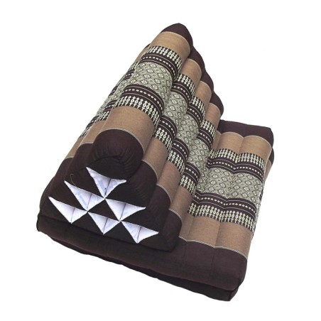 almohada triangular Tailandes MEDIUM maron