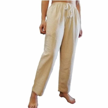 Pantalón de Algodón Beige