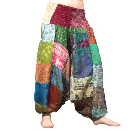 Sarouel Patchwork Soie