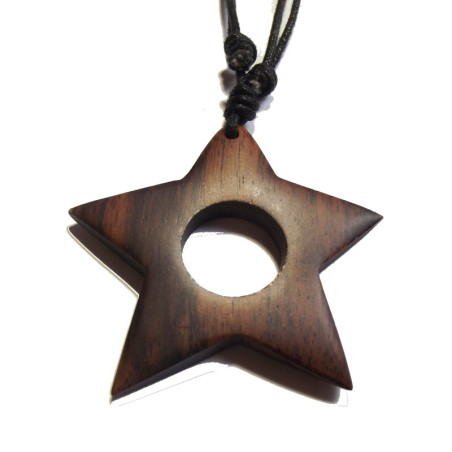 Collier Bois Etoile