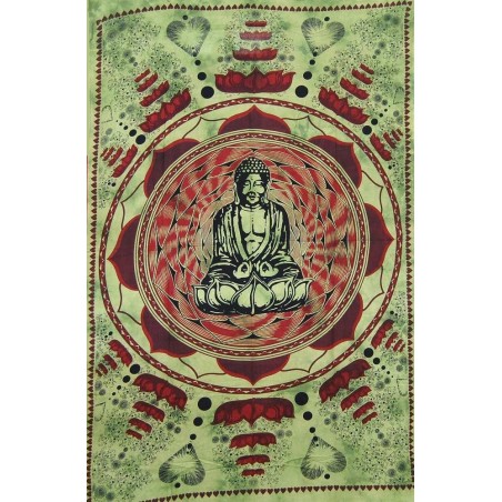 Tapiz de Pared Buda Verde