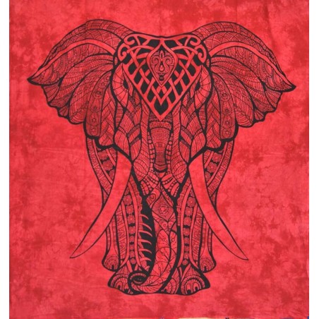 Elephant Red Wall Hanging