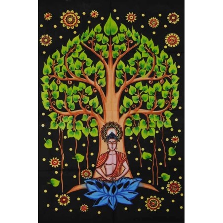 Tenture Bouddha Noire