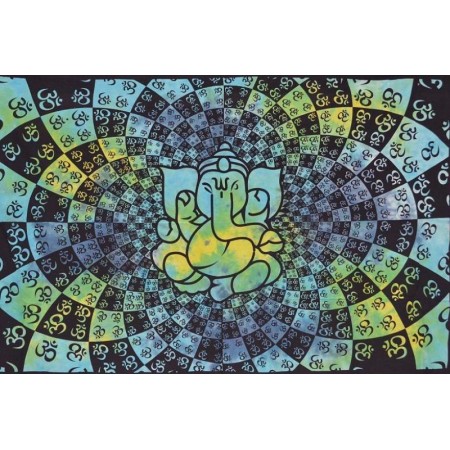 Tapiz Ganesh Aum verde