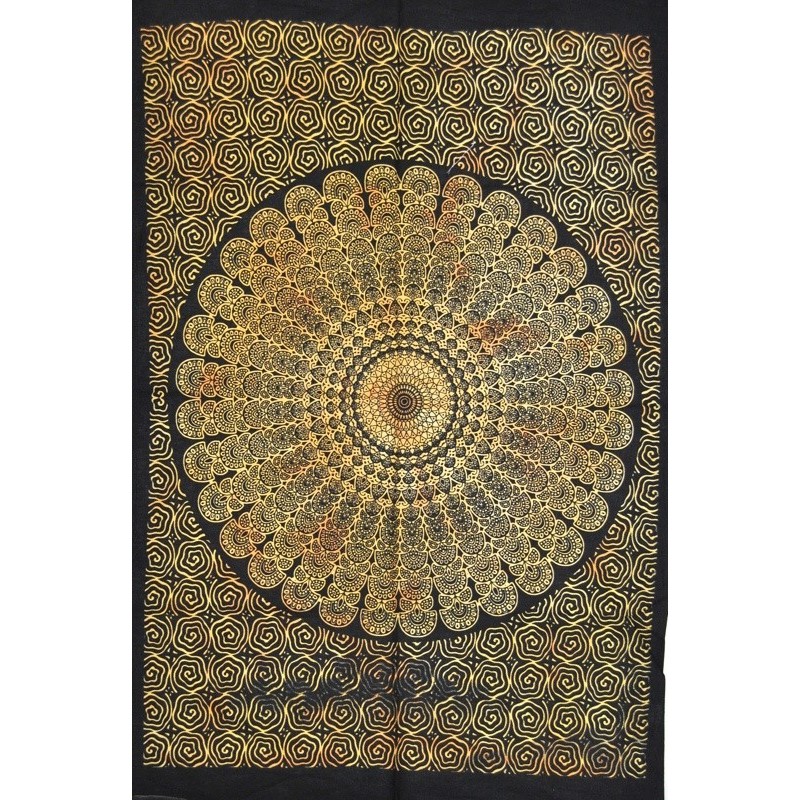 Tapiz Rangoli Amarillo