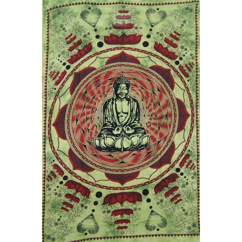 Tapiz de Pared Buda Verde