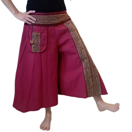 Pantalones Mong XL Burdeos