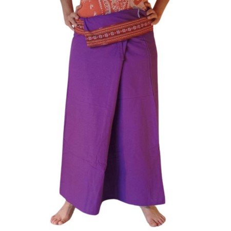Falda Tailandesa Larga purpura