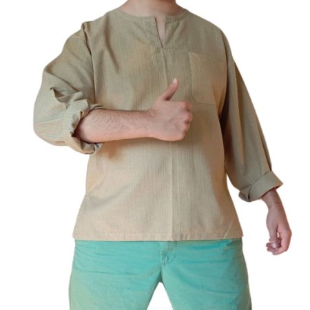 Chemise Homme Coton Sable