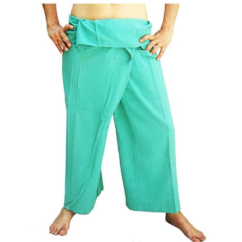 Pantalones Tailandeses Arasia Verde Claro