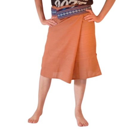 Mid-length Thai Skirt - Light Brown