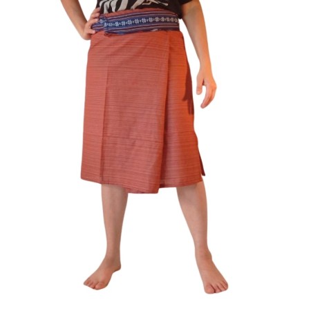 Mid-length Thai Skirt - Brown