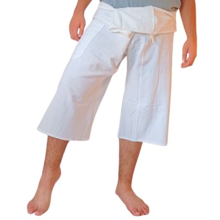 Pantalones Tailandeses Cortos Blancos