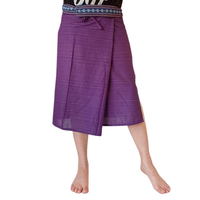 Falda Tailandesa Corta Purpura